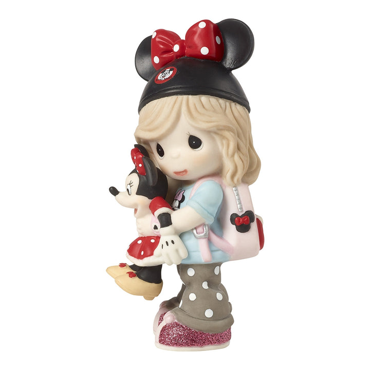 Precious Moments Disney Showcase: Disney Park Guest With Minnie Mouse Figurine sparkle-castle