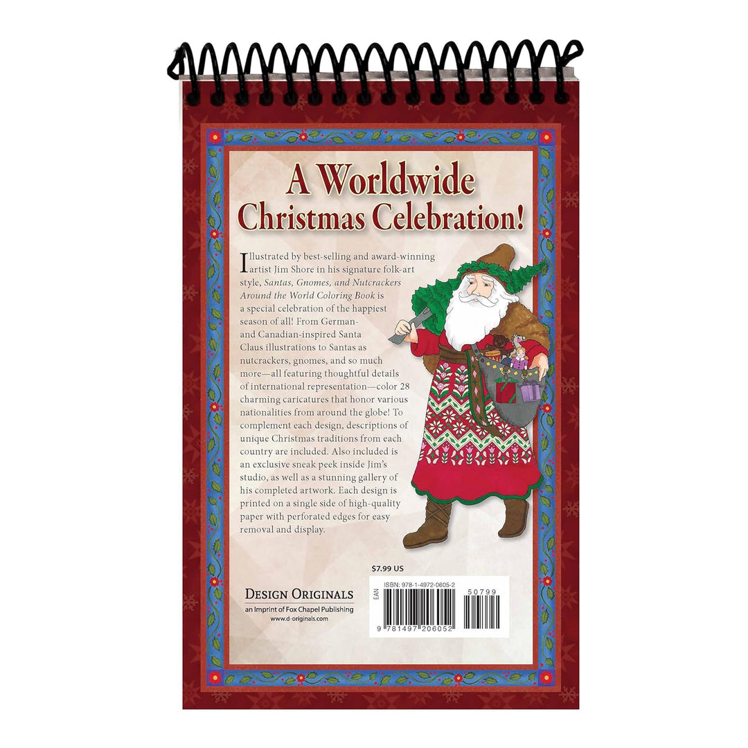 Jim Shore Heartwood Creek: Santas, Gnomes, And Nutcrackers Around The World Coloring Book sparkle-castle