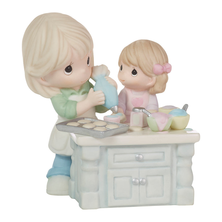 Precious Moments: Girl and Grandma Baking Cookies Figurine sparkle-castle