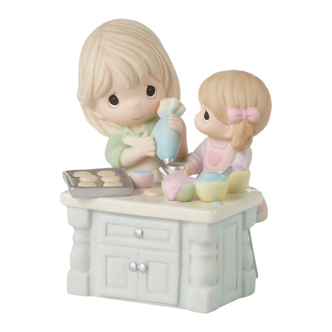 Precious Moments: Girl and Grandma Baking Cookies Figurine sparkle-castle