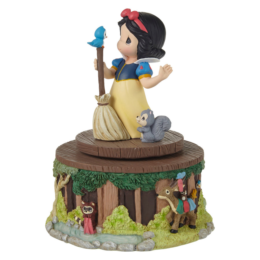 Precious Moments Disney Showcase: Snow White and Forest Friends Rotating Musical Figurine sparkle-castle