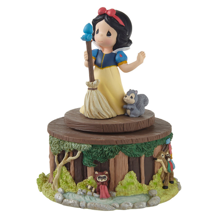 Precious Moments Disney Showcase: Snow White and Forest Friends Rotating Musical Figurine sparkle-castle