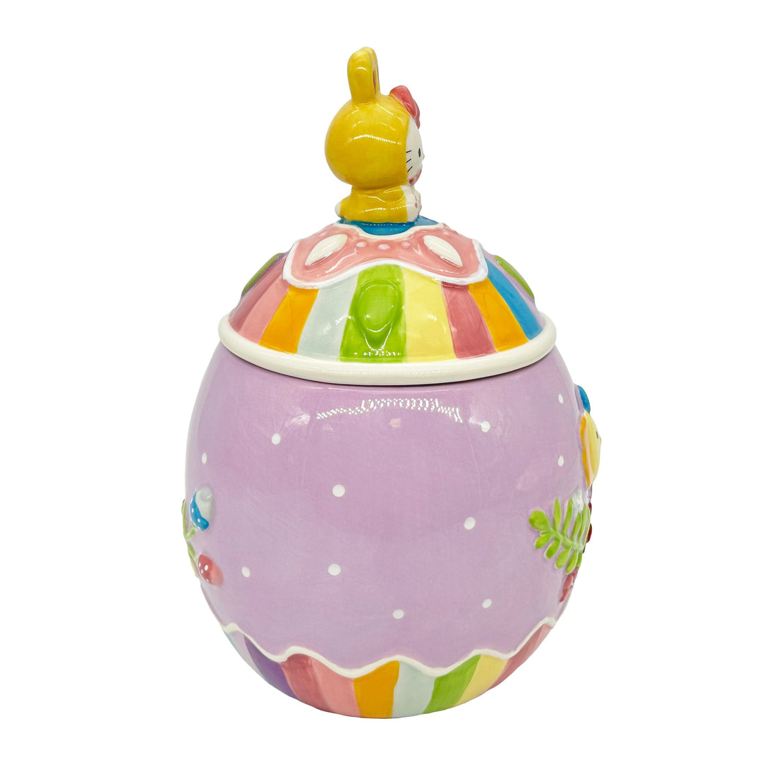 Blue Sky Clayworks: Hello Kitty Easter Egg Cookie Jar sparkle-castle