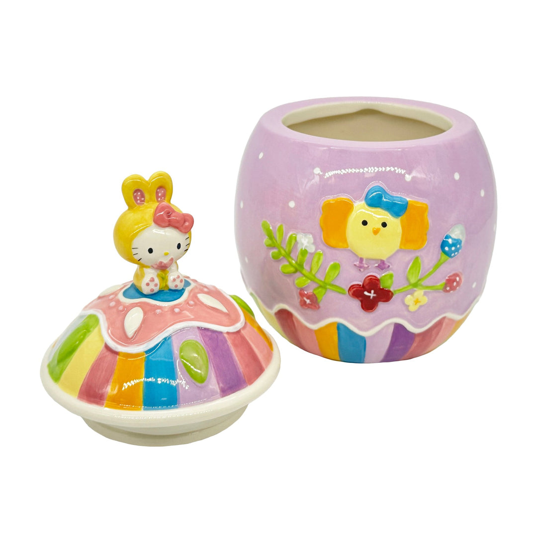 Blue Sky Clayworks: Hello Kitty Easter Egg Cookie Jar sparkle-castle