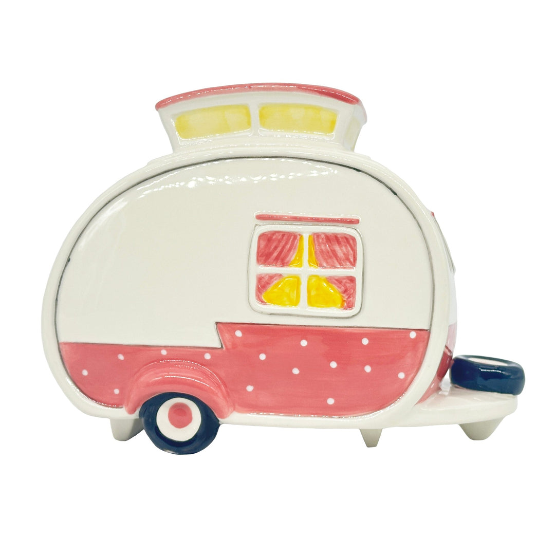 Blue Sky Clayworks: Hello Kitty Retro Camper Cookie Jar sparkle-castle