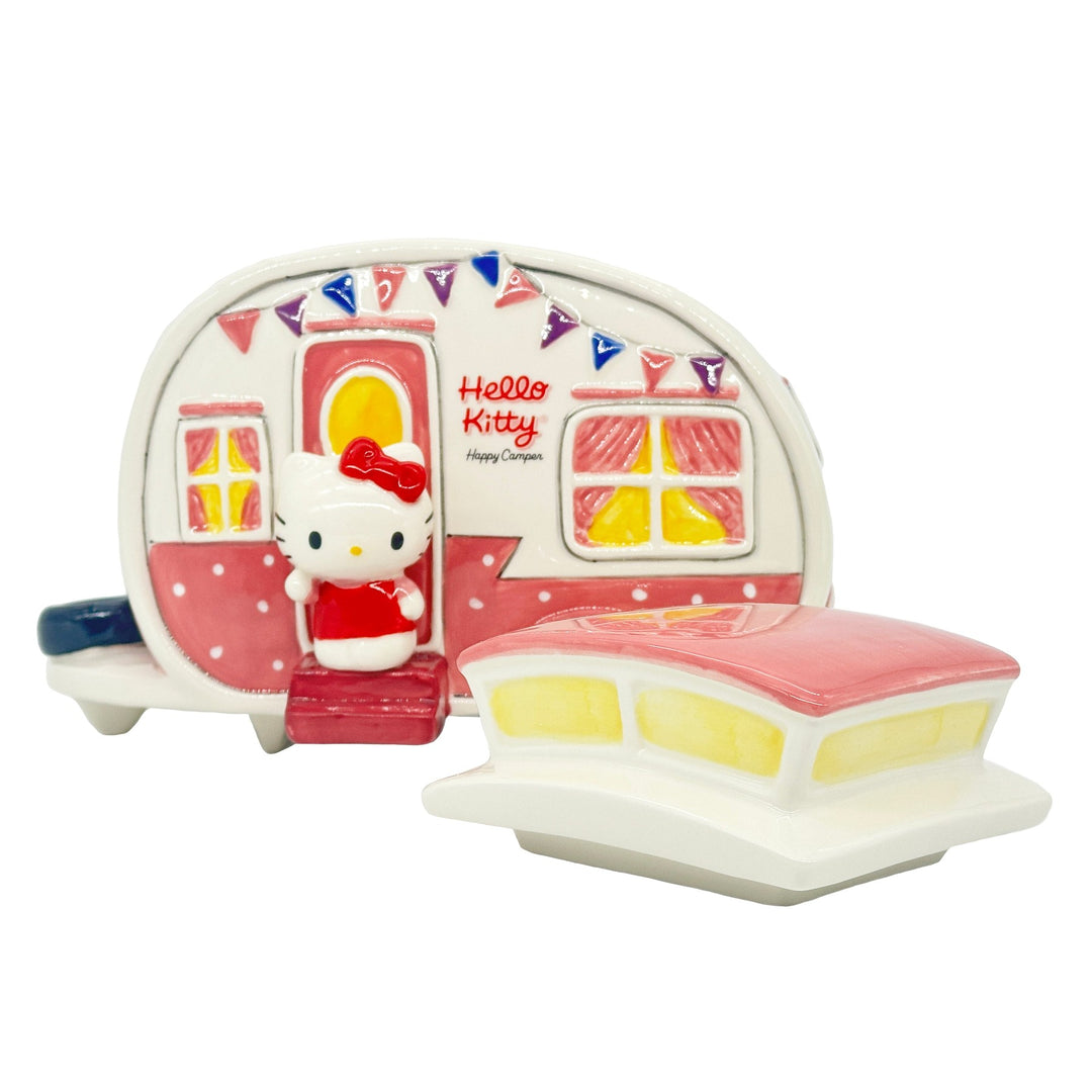 Blue Sky Clayworks: Hello Kitty Retro Camper Cookie Jar sparkle-castle