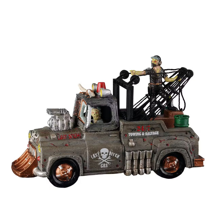 Lemax Spooky Town Halloween Village Accessory: Last Ditch Tow Truck sparkle-castle