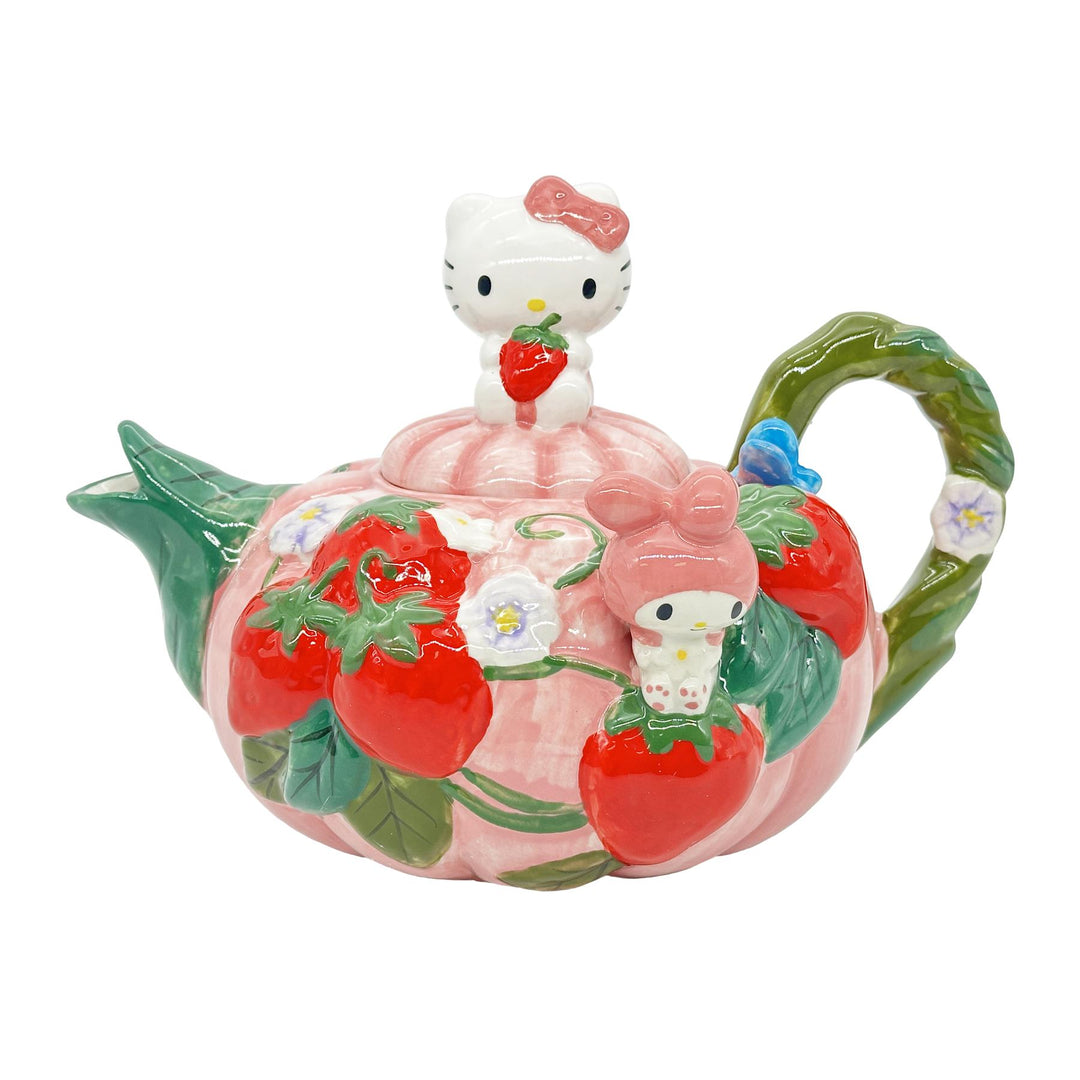 Blue Sky Clayworks: Hello Kitty and My Melody Teapot sparkle-castle