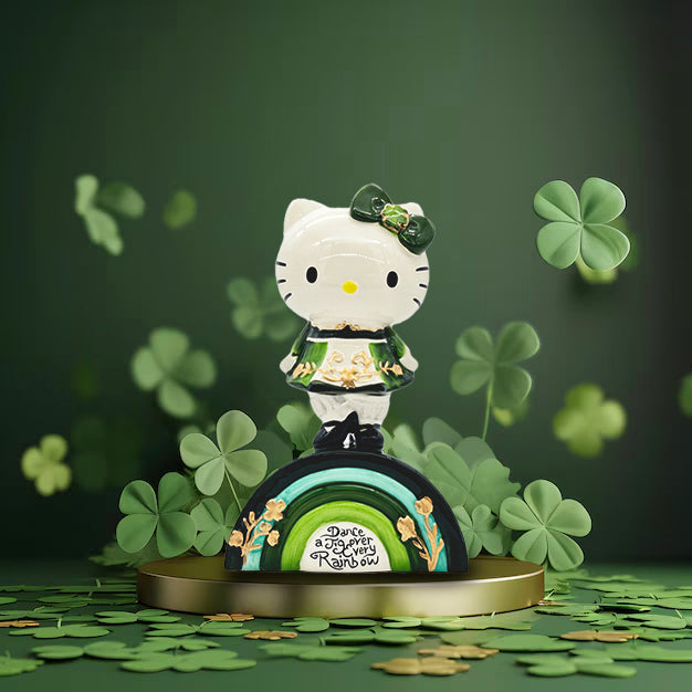 Blue Sky Clayworks: Hello Kitty Irish Dancer Figurine sparkle-castle