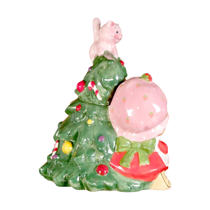 Blue Sky Clayworks: Strawberry Shortcake Christmas Cookie Jar sparkle-castle