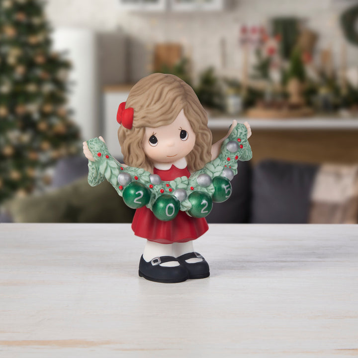 Precious Moments: Girl With Dated 2025 Ornament Strand Figurine sparkle-castle
