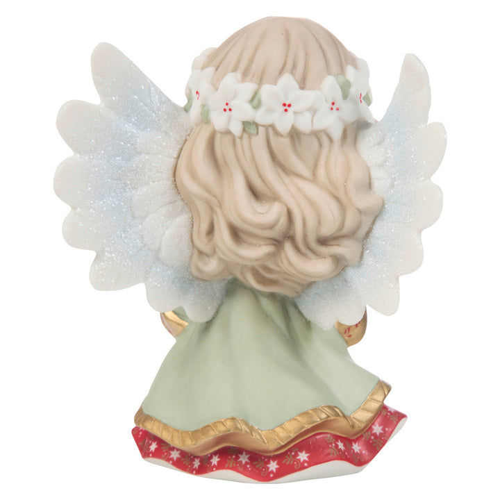 Precious Moments: 15th Annual Angel Holding JOY Sign Figurine sparkle-castle