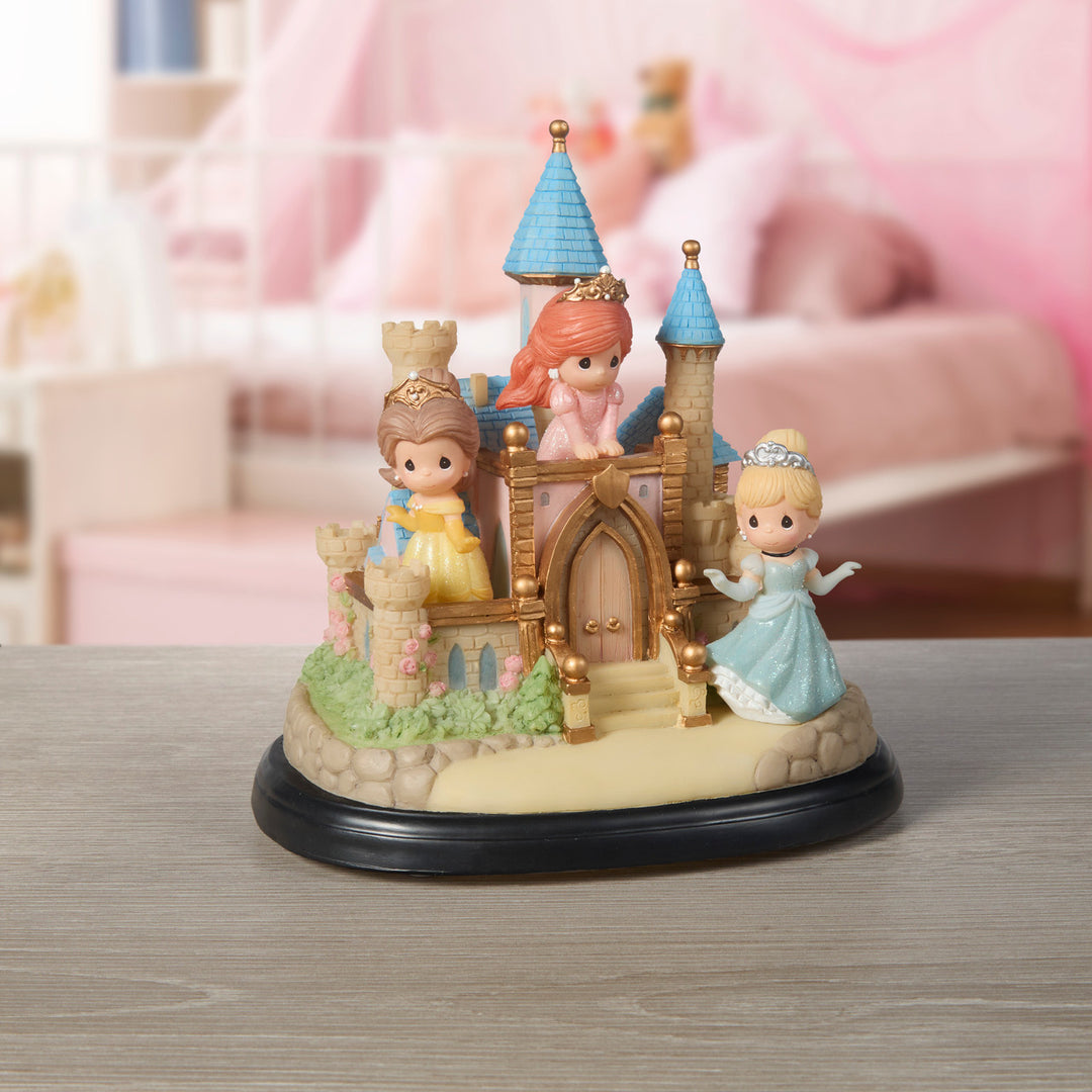 Precious Moments Disney Showcase: Disney Princess Castle Musical Figurine sparkle-castle