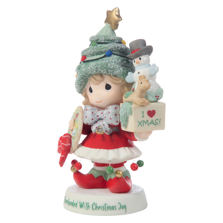 Precious Moments: Girl Decorating For Christmas Figurine sparkle-castle
