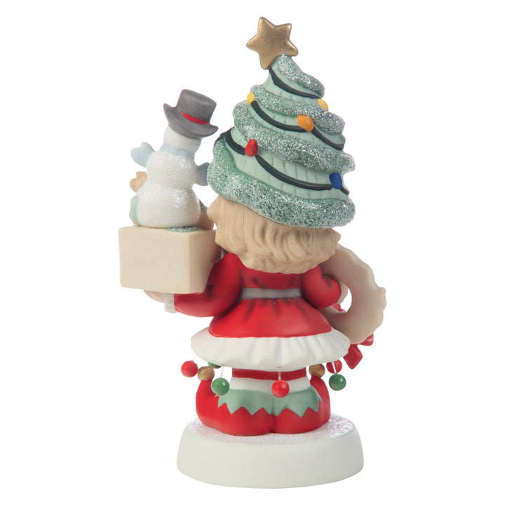 Precious Moments: Girl Decorating For Christmas Figurine sparkle-castle