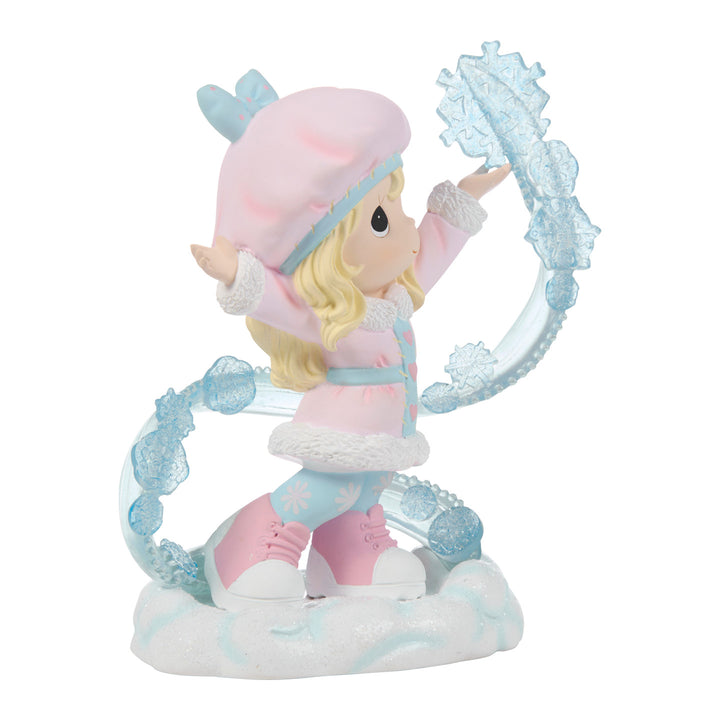 Precious Moments: Girl With Snowflakes Figurine sparkle-castle