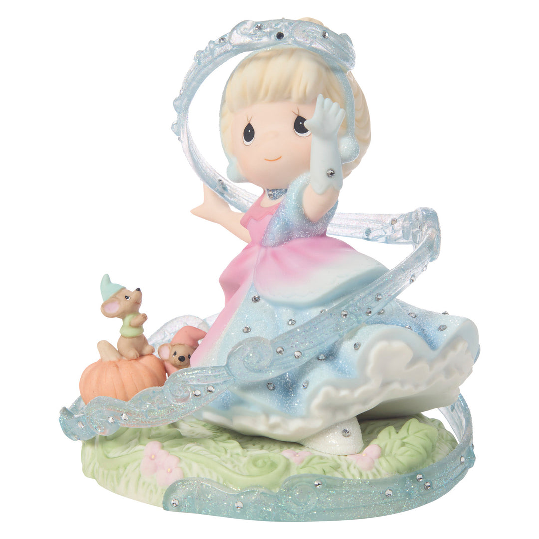 Precious Moments Disney Showcase: Cinderella Transformation Figurine sparkle-castle