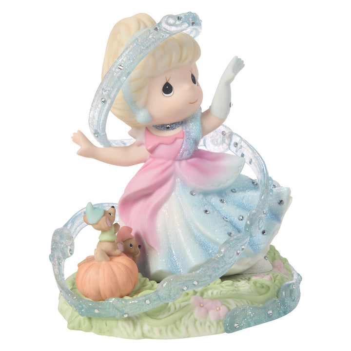 Precious Moments Disney Showcase: Cinderella Transformation Figurine sparkle-castle