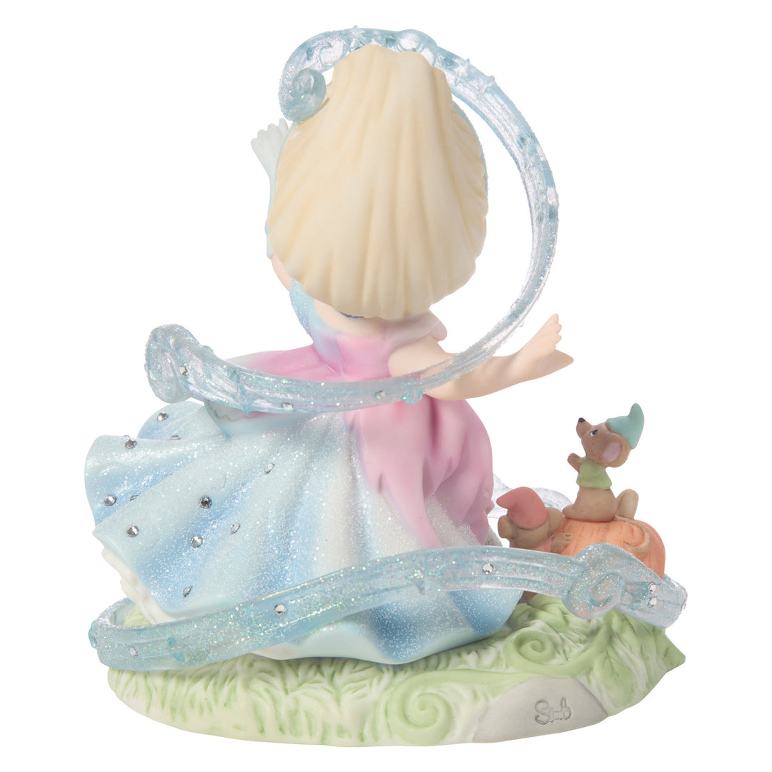 Precious Moments Disney Showcase: Cinderella Transformation Figurine sparkle-castle