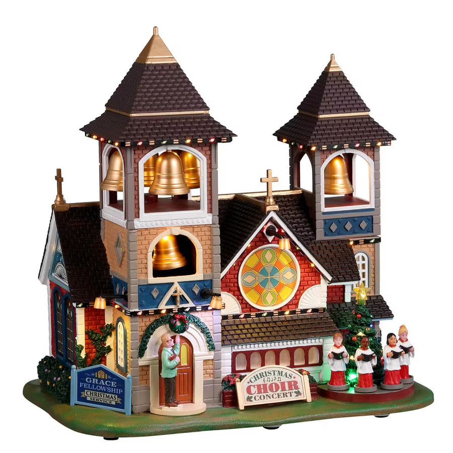 Lemax General Products Village: Christmas Chimes sparkle-castle