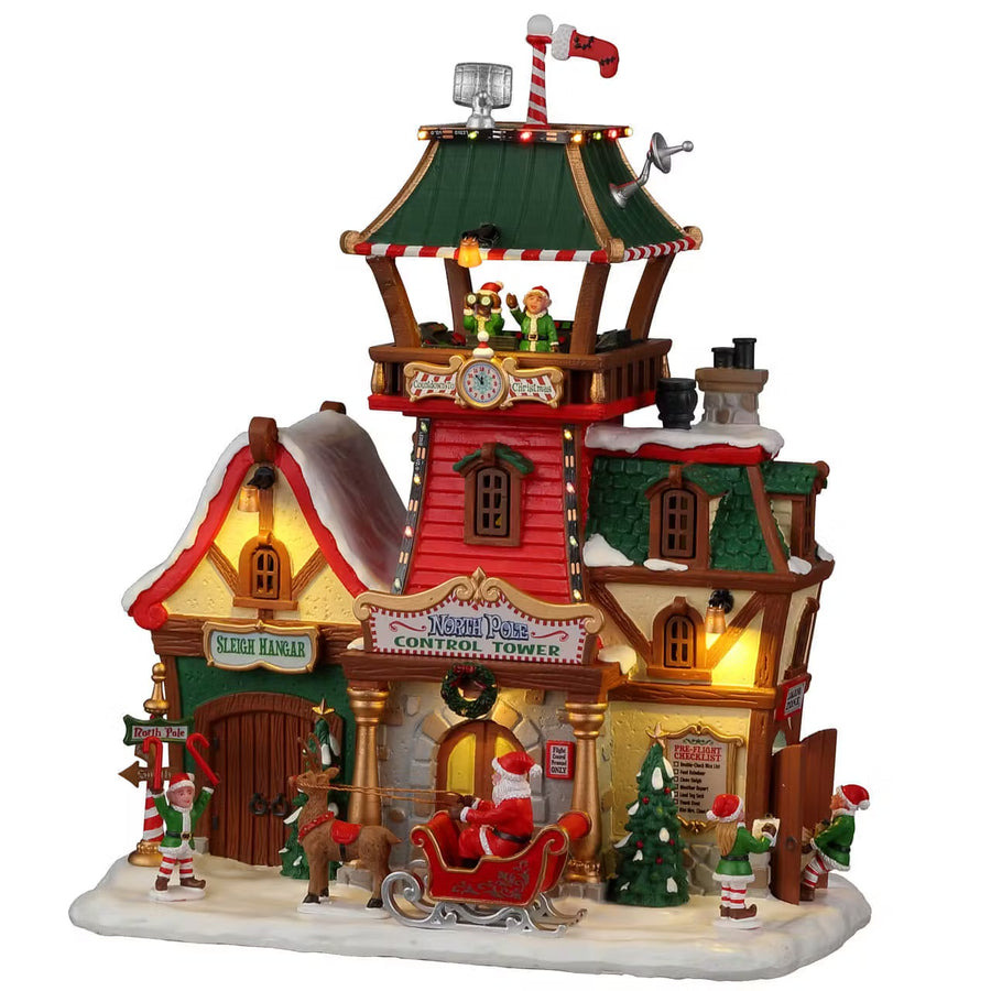 Lemax Santa's Wonderland Village: North Pole Control Tower sparkle-castle