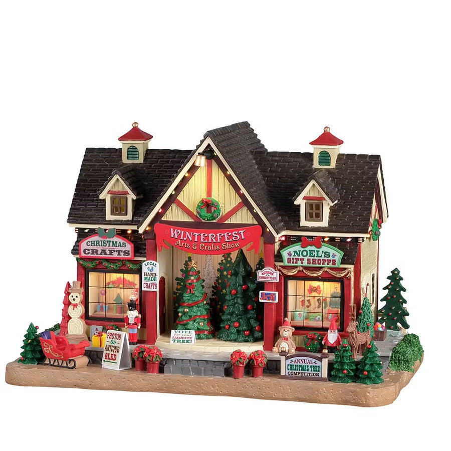 Lemax Caddington Village: Winterfest Arts & Crafts Show sparkle-castle