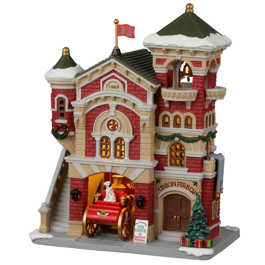 Lemax Caddington Village: Union Fire Co. sparkle-castle