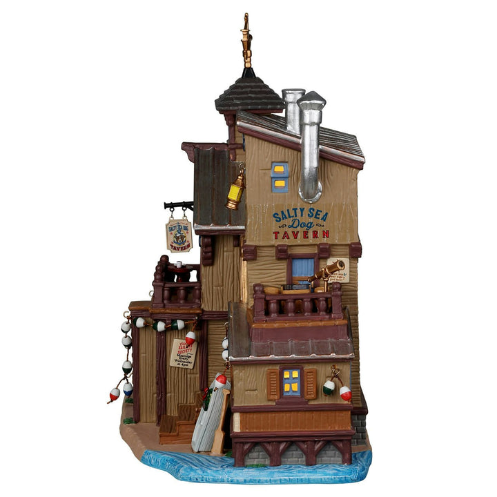 Lemax Plymouth Corners Village: The Salty Sea Dog Tavern sparkle-castle