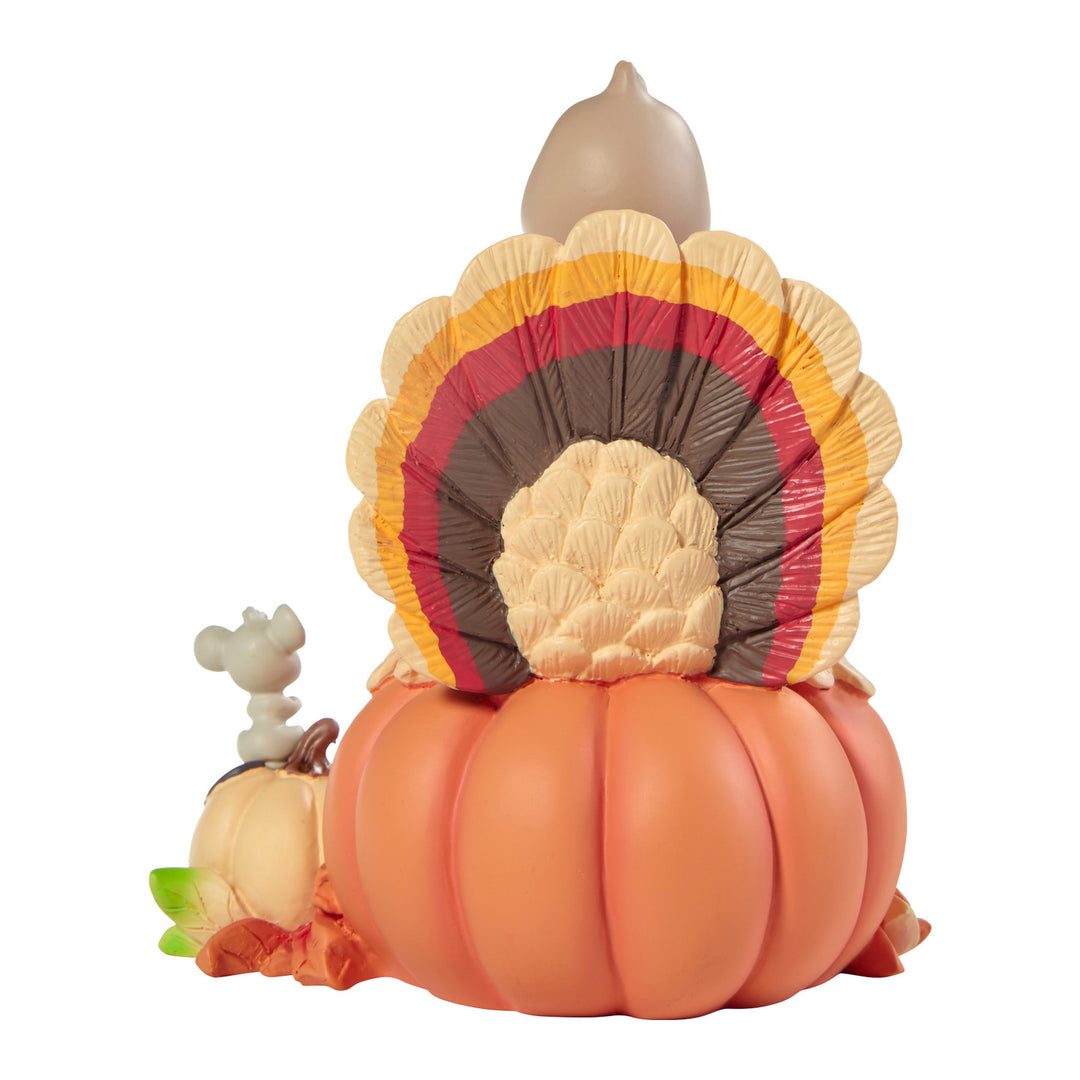 Precious Moments: Turkey on Pumpkin Lighted Figurine sparkle-castle