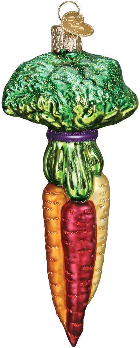 Old World Christmas Rainbow Carrots Ornament sparkle-castle