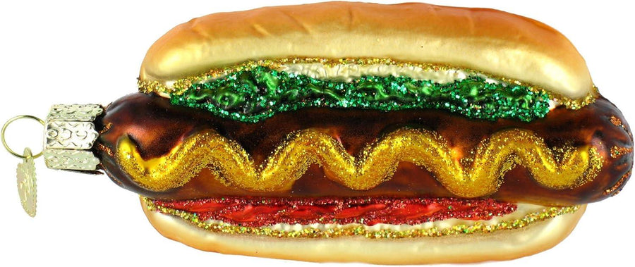 Old World Christmas Hot Dog Ornament sparkle-castle