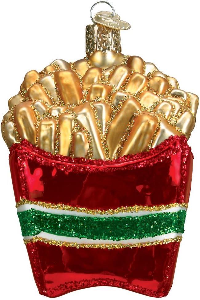 Old World Christmas French Fries Ornament sparkle-castle