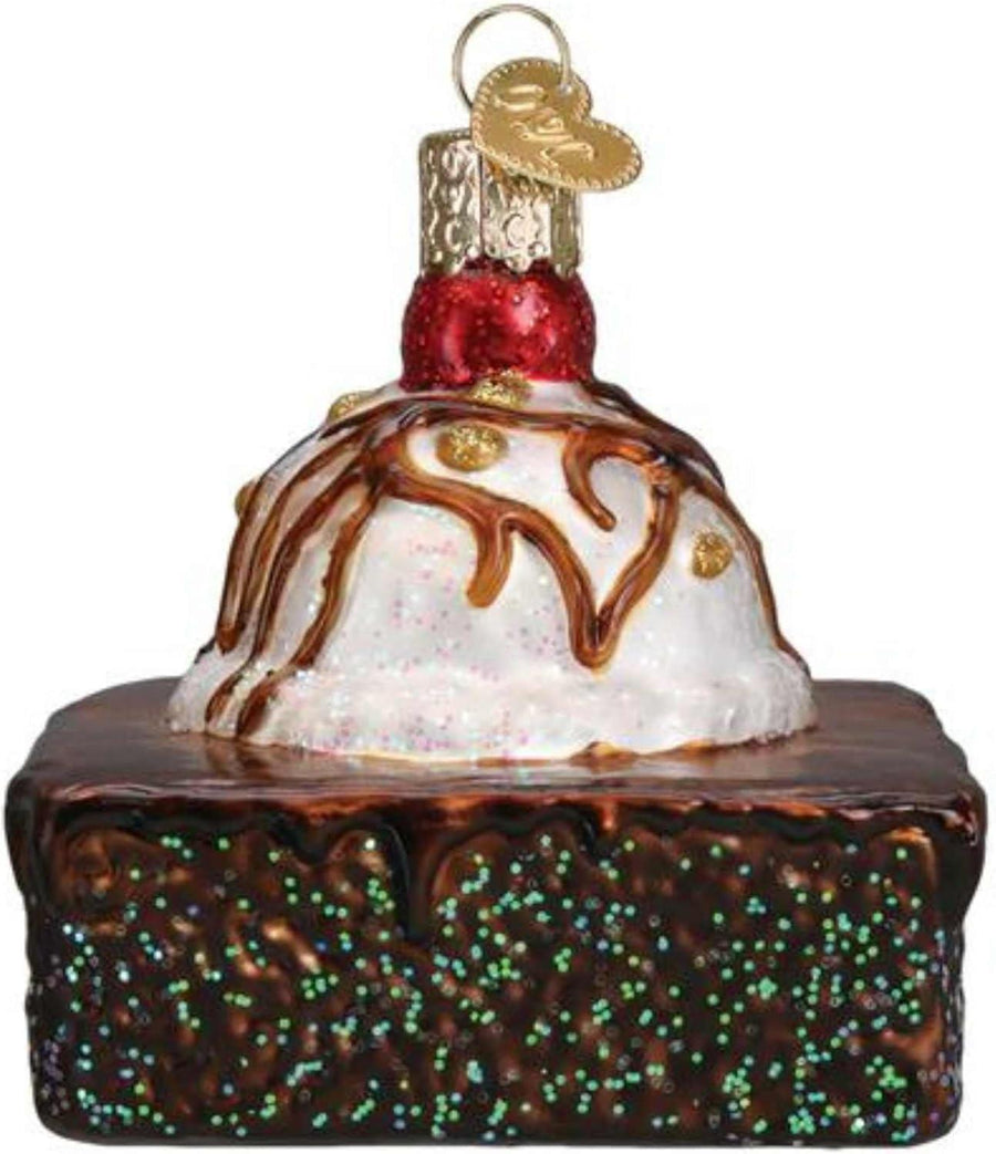 Old World Christmas Brownie A La Mode Ornament sparkle-castle