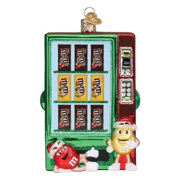 Old World Christmas: M&Ms Vending Machine Hanging OrnamenT sparkle-castle