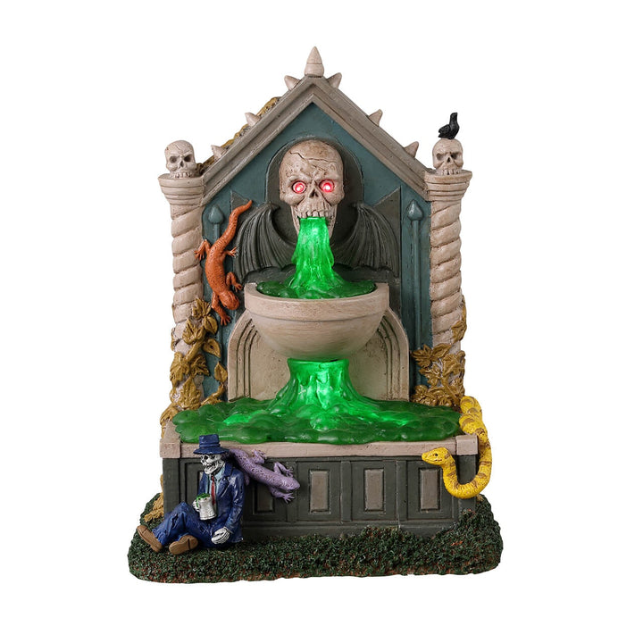 Lemax Spooky Town Halloween Village Accessory: Grime And Slime Spring sparkle-castle