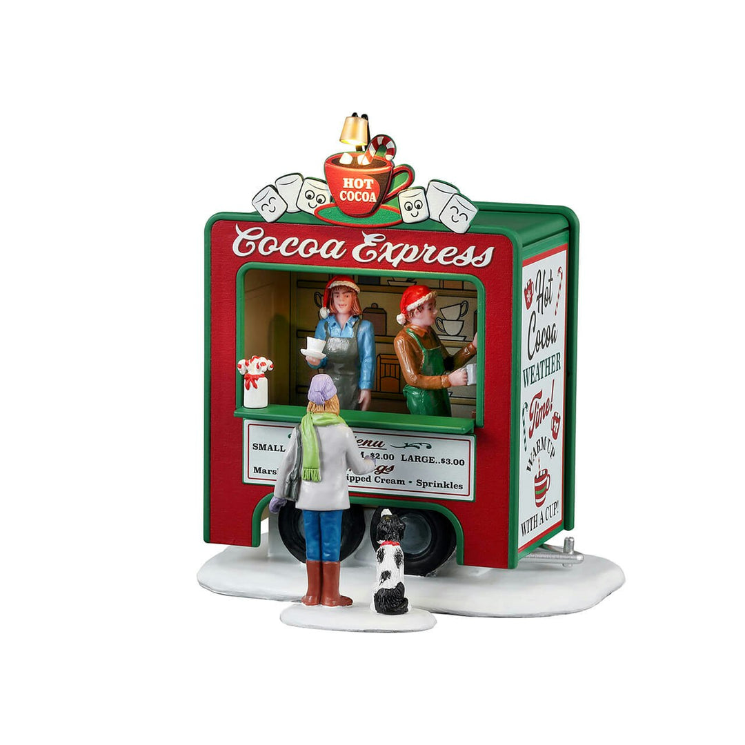 Lemax General Products Village Accessory: Cocoa Express, Set Of 2 sparkle-castle