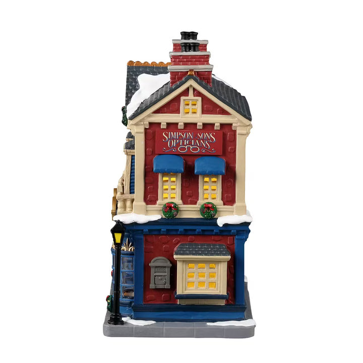 Lemax Caddington Village: Simpson & Sons Opticians sparkle-castle