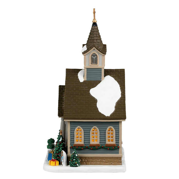 Lemax Caddington Village: Small Town Church sparkle-castle