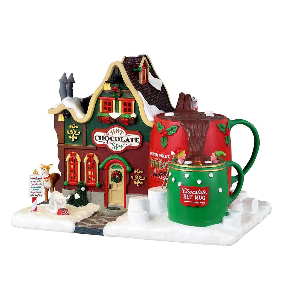 Lemax Santa's Wonderland Village: Hot Chocolate Spa sparkle-castle