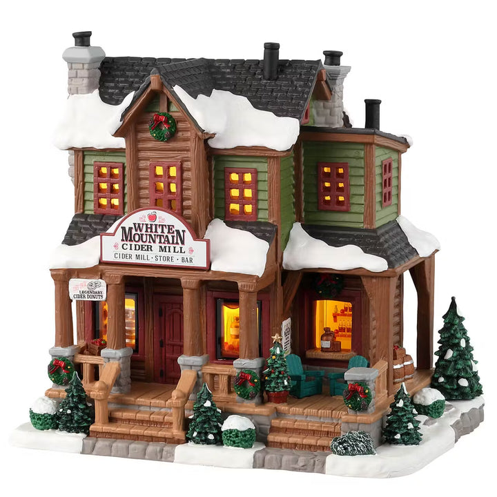 Lemax Vail Village: White Mountain Cider Mill sparkle-castle