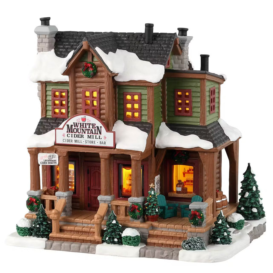 Lemax Vail Village: White Mountain Cider Mill sparkle-castle