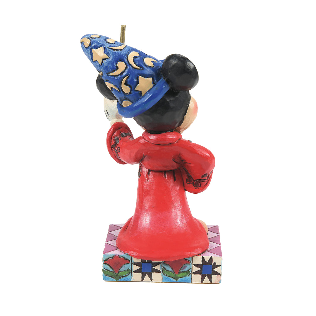 Jim Shore Disney Traditions: Sorcerer Mickey Personality Pose Figurine sparkle-castle