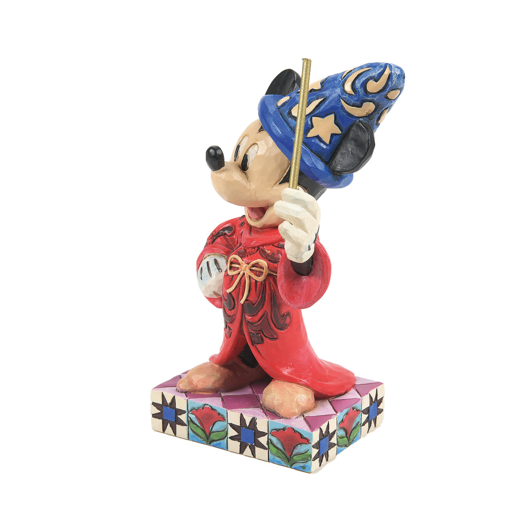 Jim Shore Disney Traditions: Sorcerer Mickey Personality Pose Figurine sparkle-castle