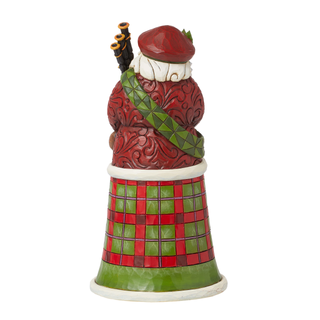 Jim Shore Heartwood Creek: Scottish Santa Figurine sparkle-castle