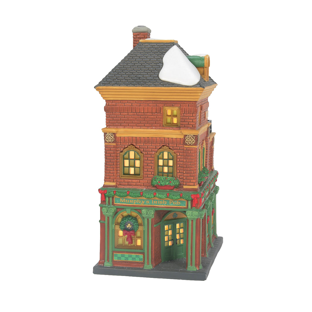 Department 56 Christmas in The City Village: Murphy's Irish Pub sparkle-castle