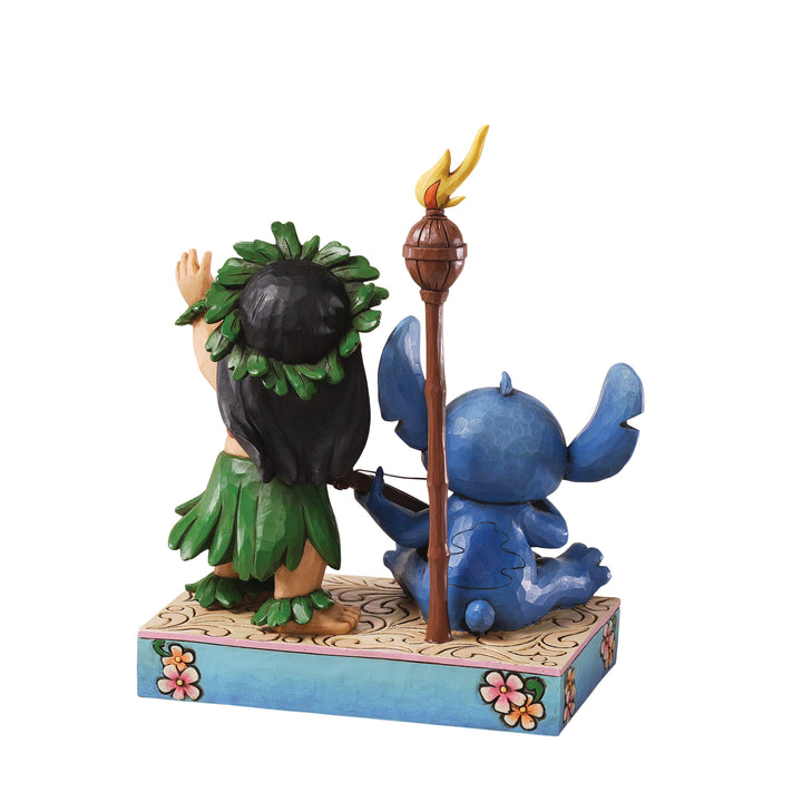 Jim Shore Disney Traditions: Lilo and Stitch Luau Figurine sparkle-castle