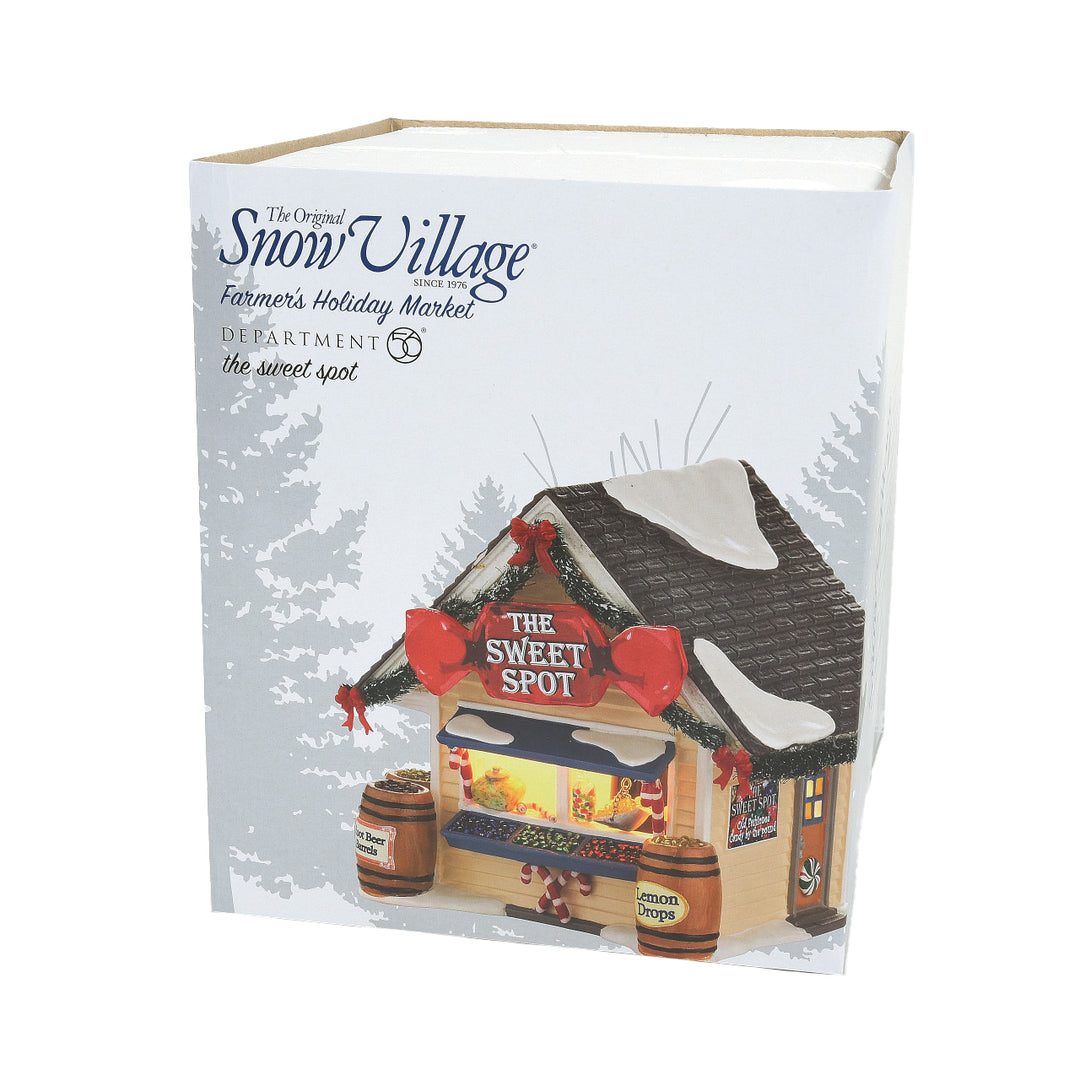 Department 56 Original Snow Village: The Sweet Spot House sparkle-castle