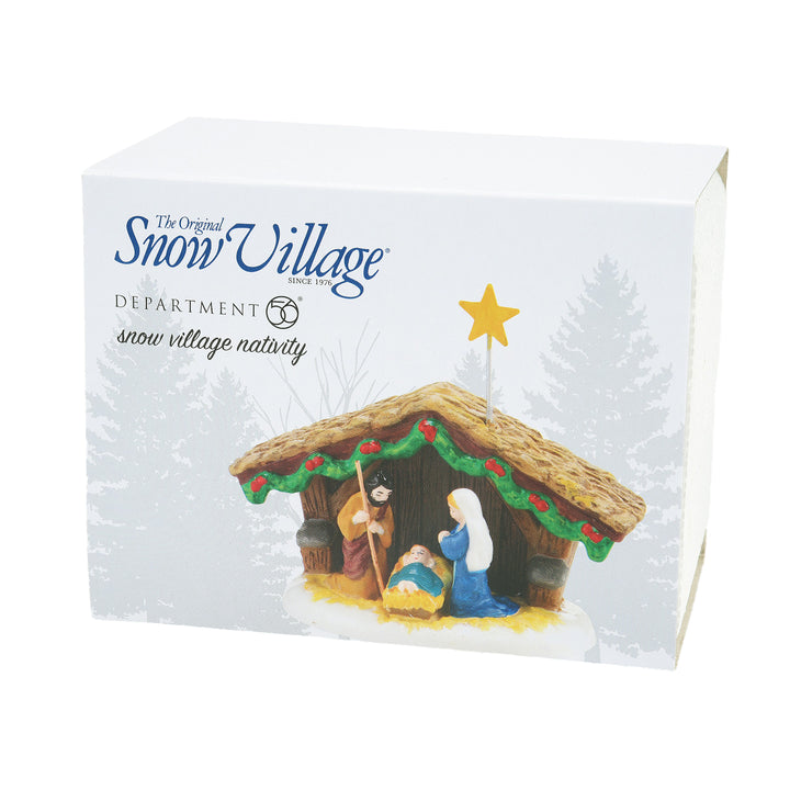 Department 56 Original Snow Village Accessory: Snow Village Nativity sparkle-castle