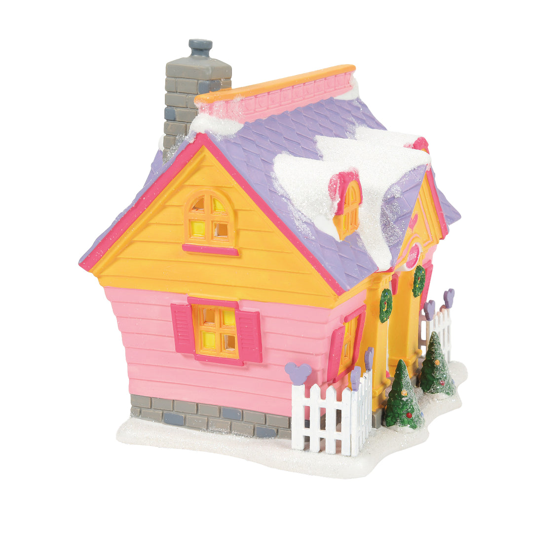 Department 56 Disney Snow Village Halloween: Minnie's House sparkle-castle