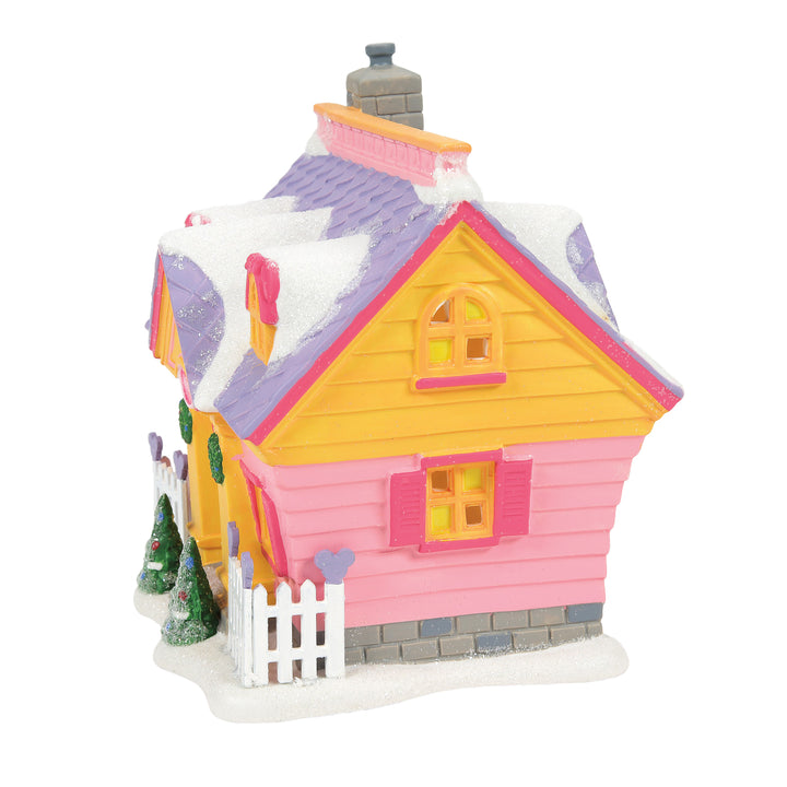 Department 56 Disney Snow Village Halloween: Minnie's House sparkle-castle